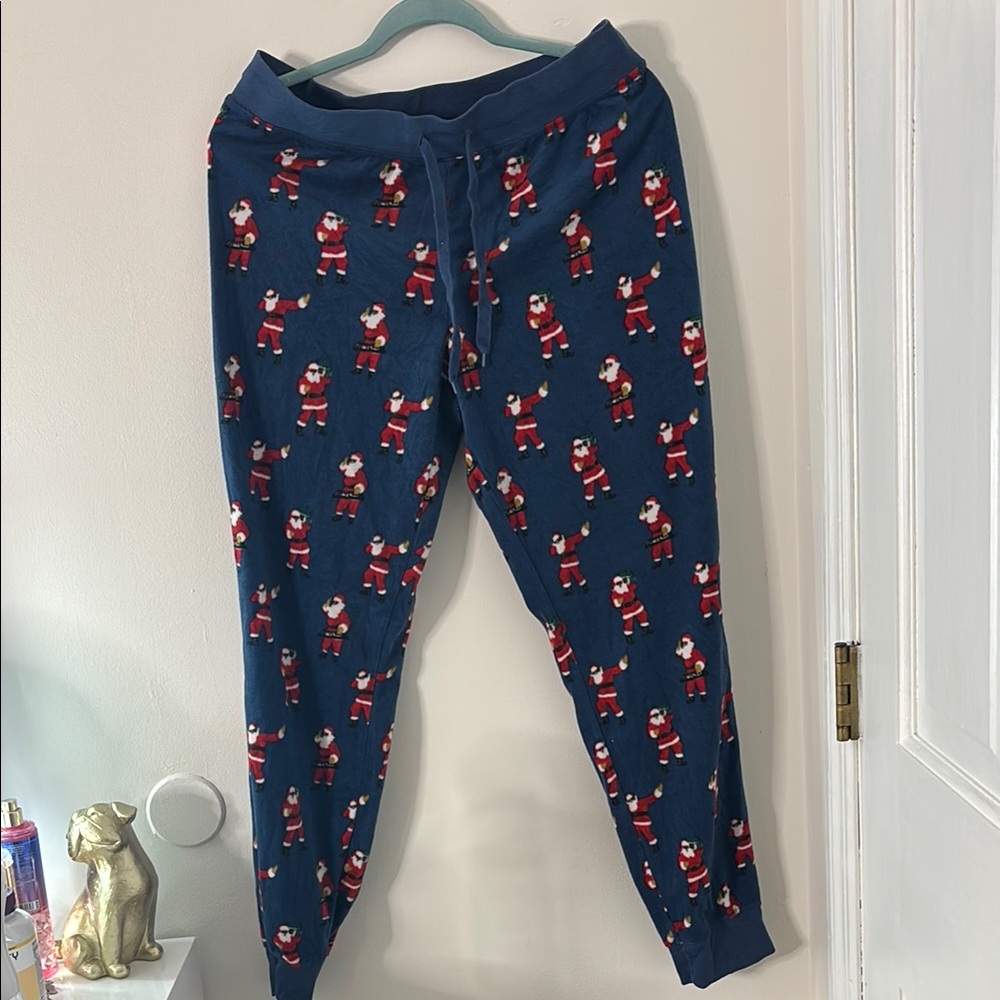 Aeropostale Blue Santa Pajama Pants